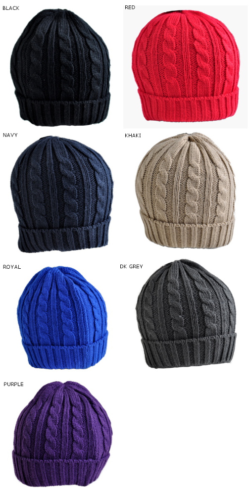 NEW FASHION OF NEW YORK ケーブルニットキャップ　NF3024